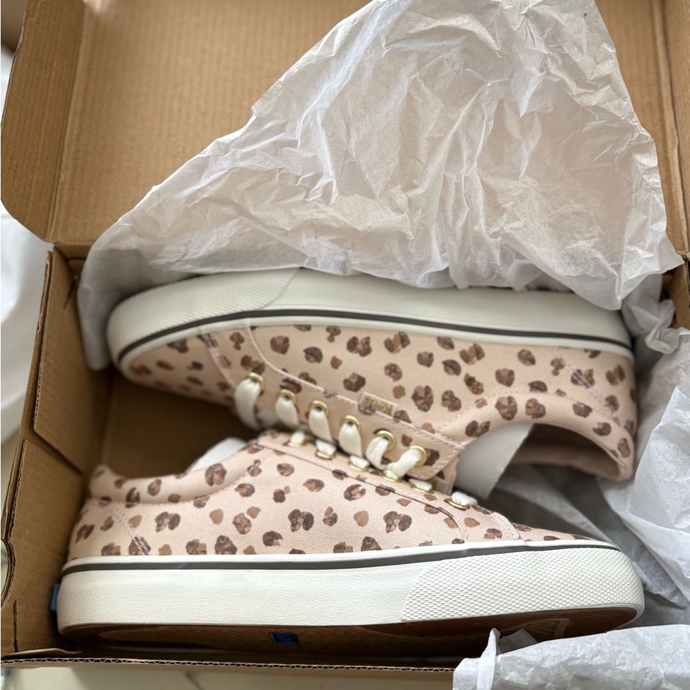 Keds NWT Women's Jump Kick Leopard Sneakers in Sz 7.5 - Picture 2 of 3